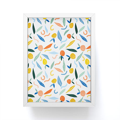 83 Oranges Art Is To Give Life A Shape Framed Mini Art Print