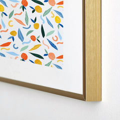 83 Oranges Art Is To Give Life A Shape Metal Framed Art Print