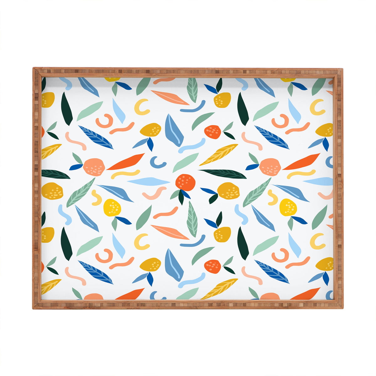 83 Oranges Art Is To Give Life A Shape Rectangular Tray