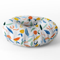 83 Oranges Art Is To Give Life A Shape Floor Pillow Round