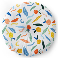 83 Oranges Art Is To Give Life A Shape Floor Pillow Round