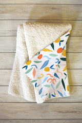 83 Oranges Art Is To Give Life A Shape Fleece Throw Blanket