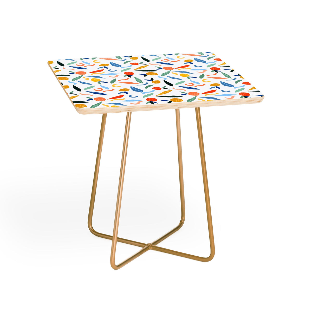 83 Oranges Art Is To Give Life A Shape Side Table