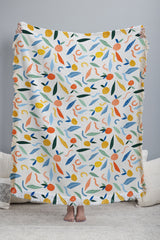 83 Oranges Art Is To Give Life A Shape Throw Blanket