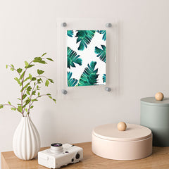 83 Oranges Banana Leaf Crush Floating Acrylic Print