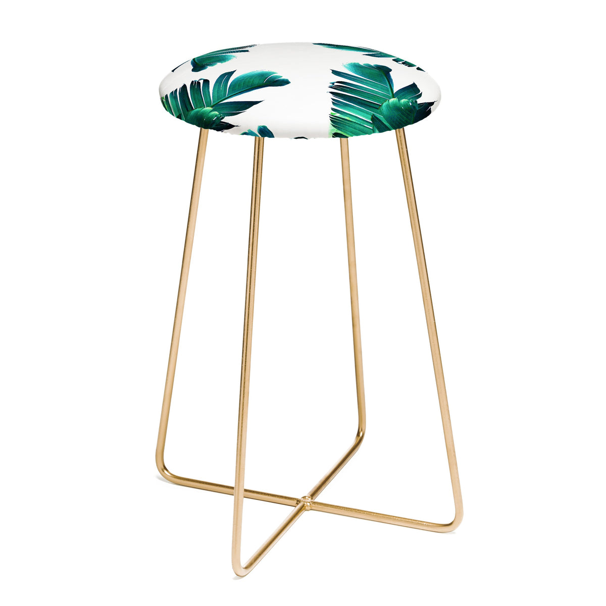 83 Oranges Banana Leaf Crush Counter Stool