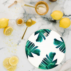 83 Oranges Banana Leaf Crush Cutting Board Round