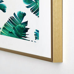 83 Oranges Banana Leaf Crush Metal Framed Art Print