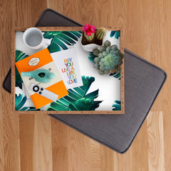 83 Oranges Banana Leaf Crush Rectangular Tray