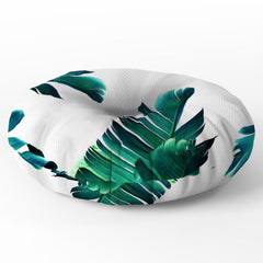 83 Oranges Banana Leaf Crush Floor Pillow Round