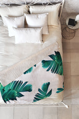 83 Oranges Banana Leaf Crush Fleece Throw Blanket