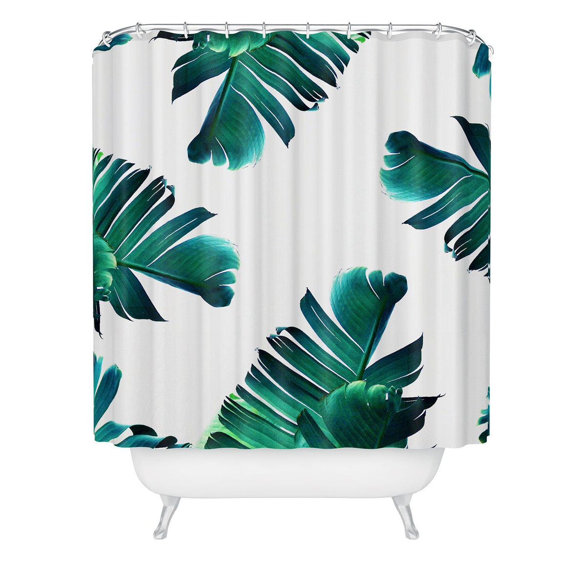83 Oranges Banana Leaf Crush Shower Curtain