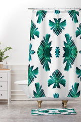 83 Oranges Banana Leaf Crush Shower Curtain And Mat