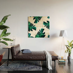 83 Oranges Banana Leaf Crush Wood Wall Mural