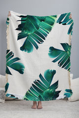 83 Oranges Banana Leaf Crush Throw Blanket