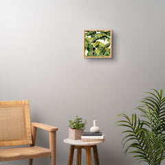83 Oranges Banana Leaf Salad Framed Wall Art