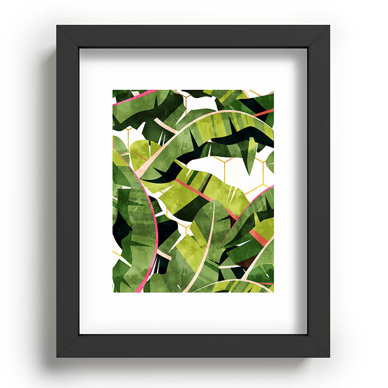 83 Oranges Banana Leaf Salad Recessed Framing Rectangle