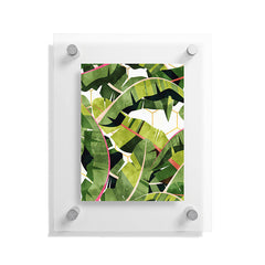 83 Oranges Banana Leaf Salad Floating Acrylic Print