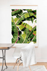 83 Oranges Banana Leaf Salad Art Print And Hanger