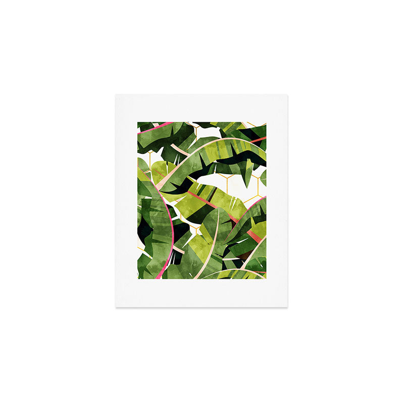 83 Oranges Banana Leaf Salad Art Print