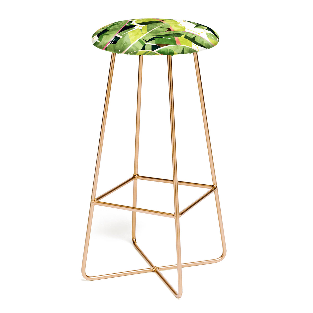 83 Oranges Banana Leaf Salad Bar Stool