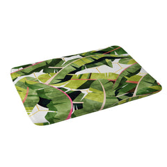83 Oranges Banana Leaf Salad Memory Foam Bath Mat