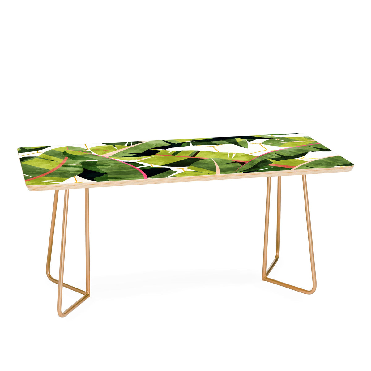 83 Oranges Banana Leaf Salad Coffee Table