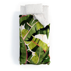 83 Oranges Banana Leaf Salad Comforter