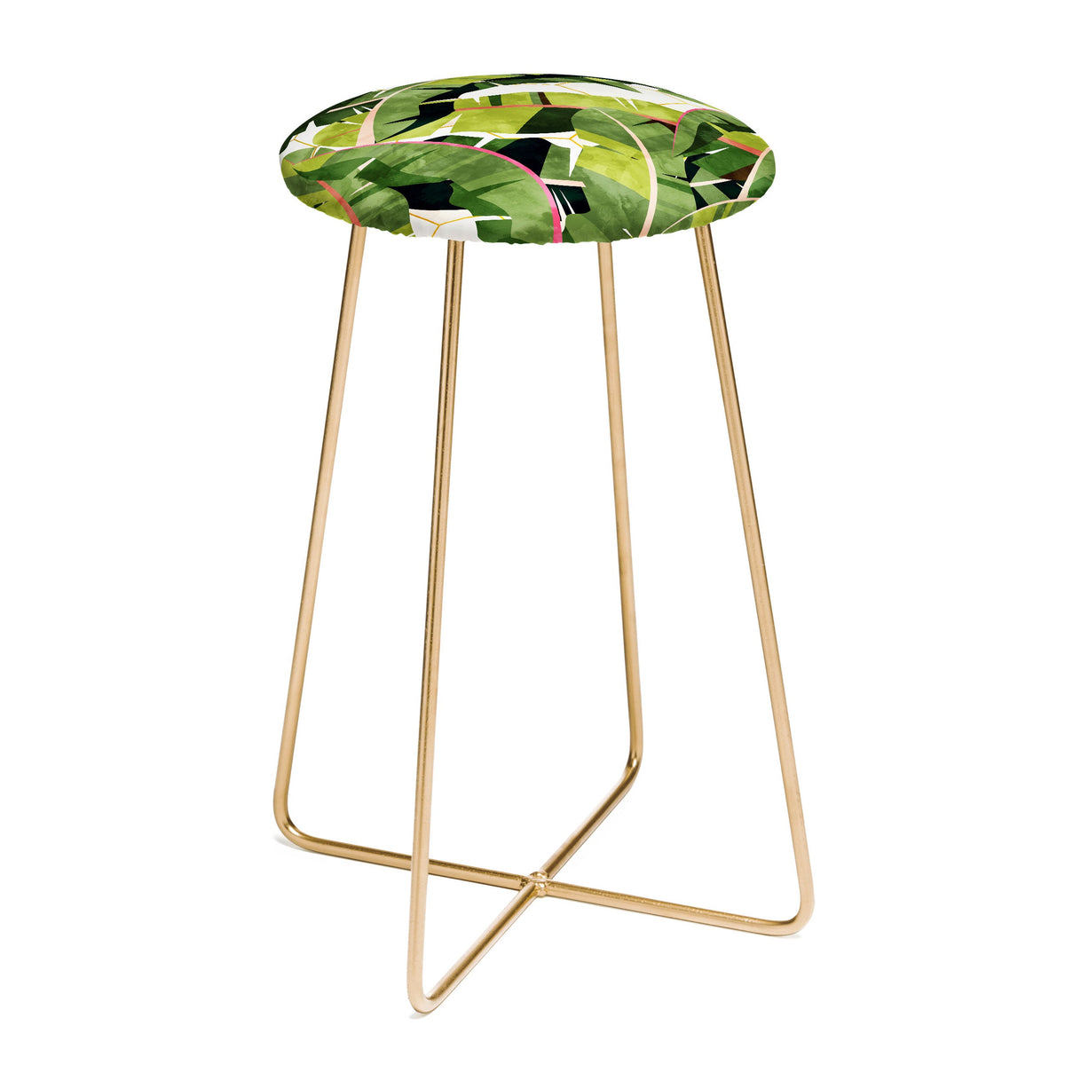 83 Oranges Banana Leaf Salad Counter Stool