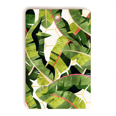 83 Oranges Banana Leaf Salad Cutting Board Rectangle