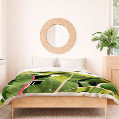 83 Oranges Banana Leaf Salad Duvet Cover