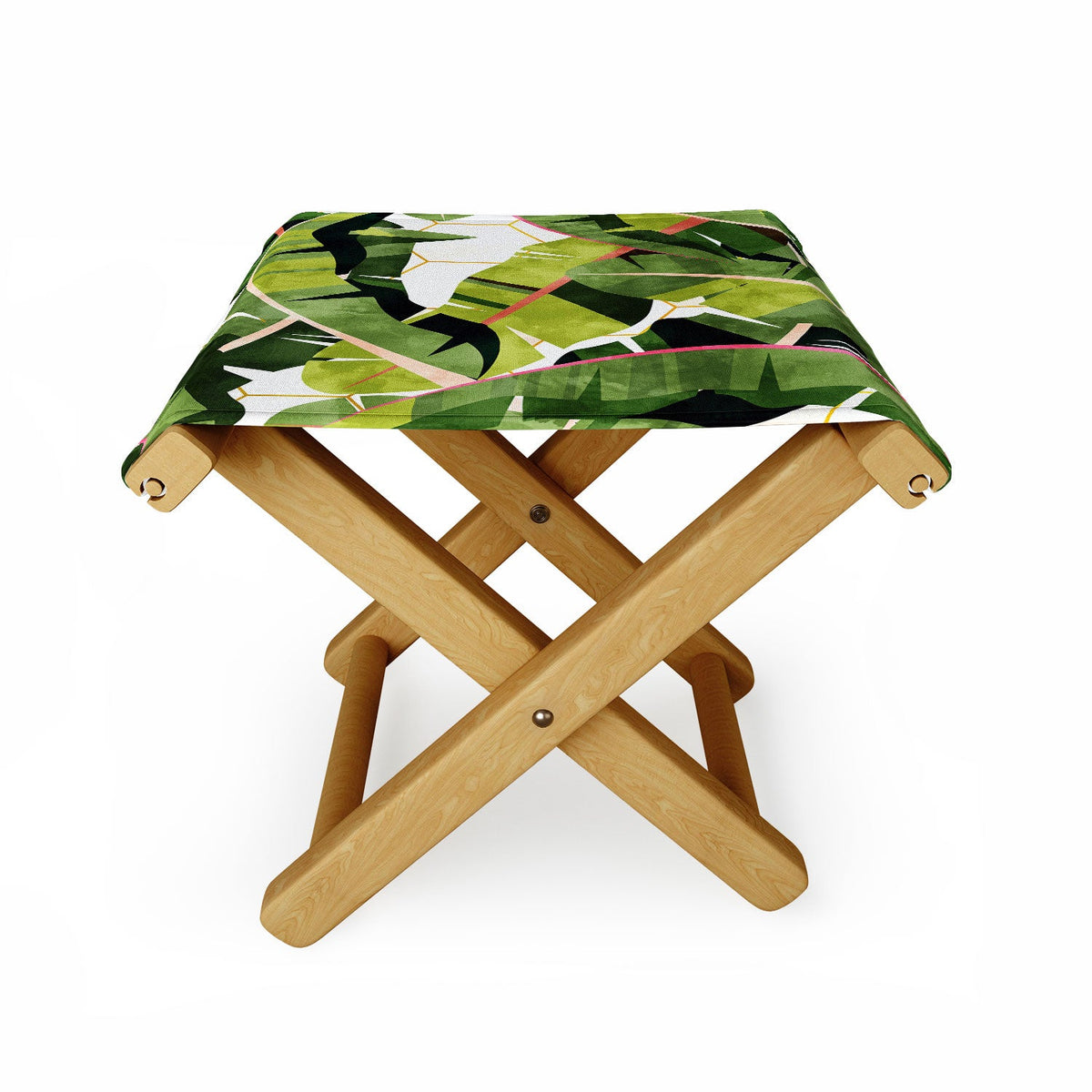83 Oranges Banana Leaf Salad Folding Stool