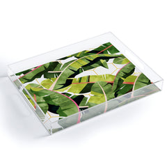 83 Oranges Banana Leaf Salad Acrylic Tray