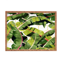 83 Oranges Banana Leaf Salad Rectangular Tray