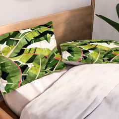 83 Oranges Banana Leaf Salad Pillow Shams