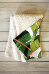 83 Oranges Banana Leaf Salad Fleece Throw Blanket