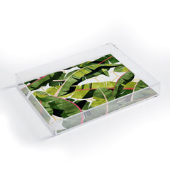83 Oranges Banana Leaf Salad Acrylic Tray