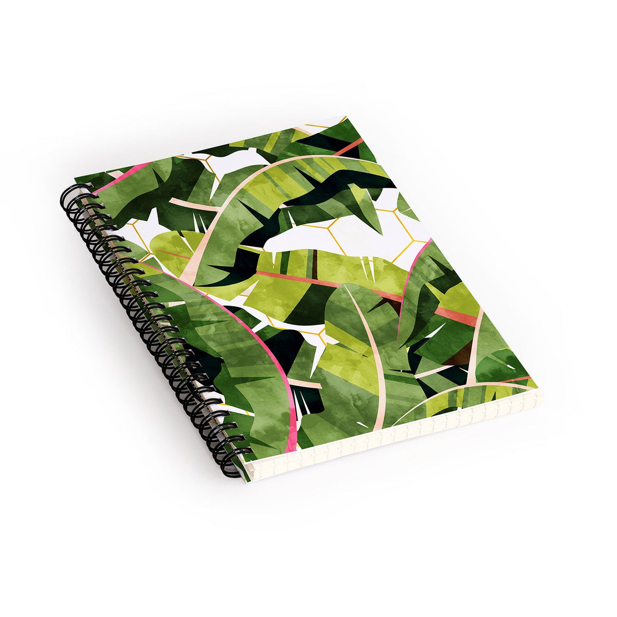 83 Oranges Banana Leaf Salad Spiral Notebook