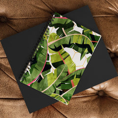 83 Oranges Banana Leaf Salad Spiral Notebook