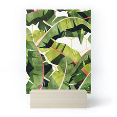 83 Oranges Banana Leaf Salad Mini Art Print