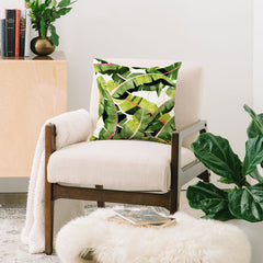 83 Oranges Banana Leaf Salad Throw Pillow