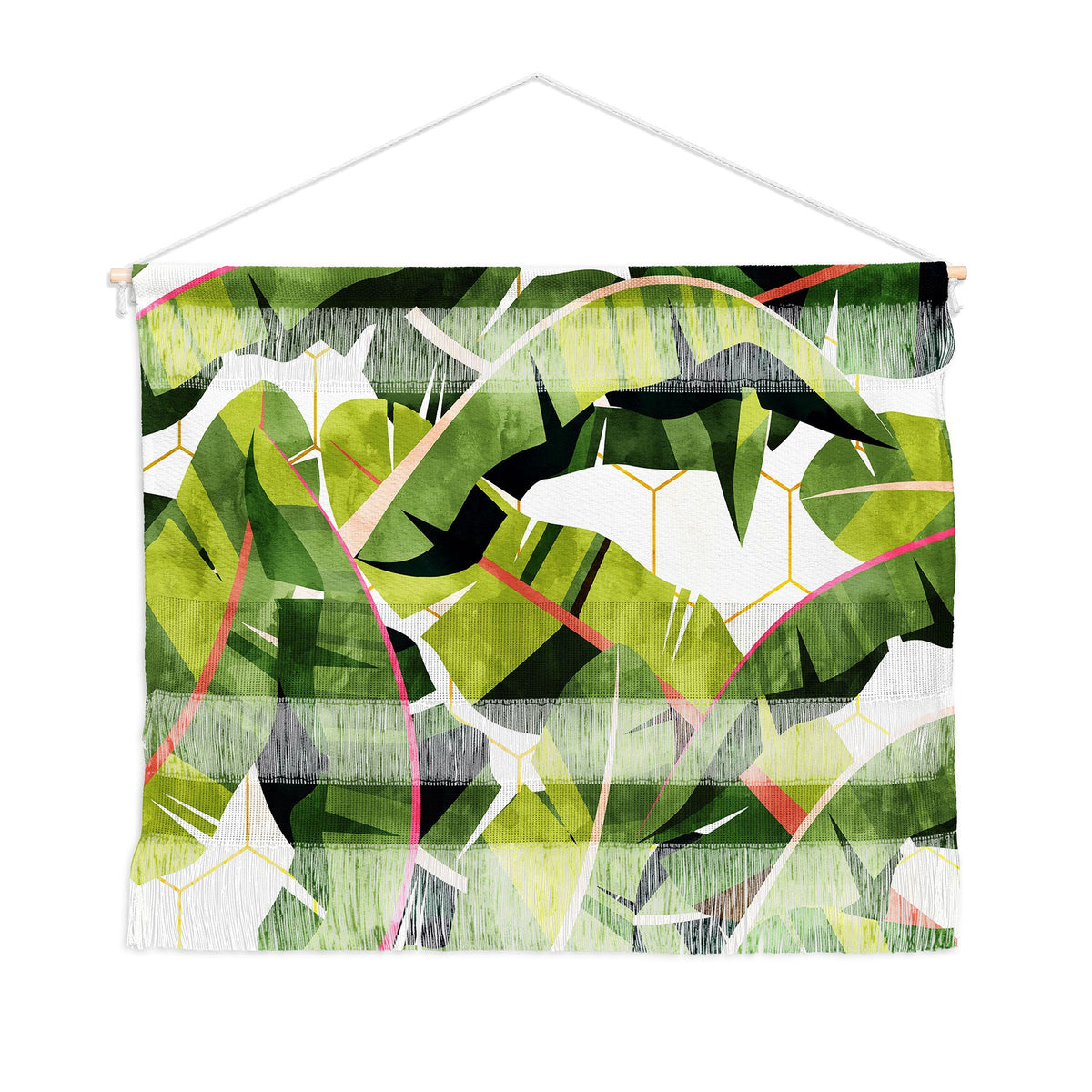 83 Oranges Banana Leaf Salad Wall Hanging Landscape