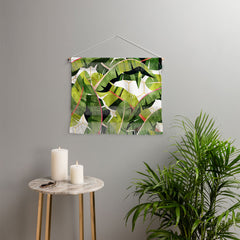 83 Oranges Banana Leaf Salad Wall Hanging Landscape