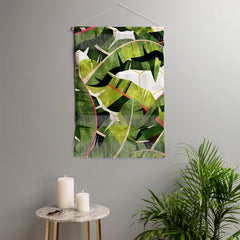 83 Oranges Banana Leaf Salad Wall Hanging Portrait