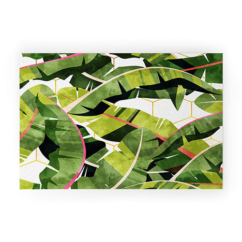 83 Oranges Banana Leaf Salad Welcome Mat