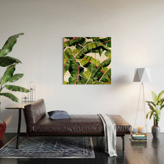 83 Oranges Banana Leaf Salad Wood Wall Mural