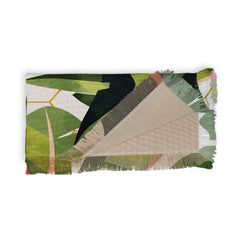 83 Oranges Banana Leaf Salad Throw Blanket