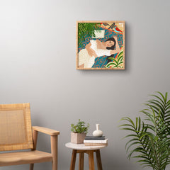 83 Oranges Beach Read Sleep Repeat Framed Wall Art