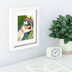 83 Oranges Beach Read Sleep Repeat Recessed Framing Rectangle