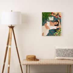 83 Oranges Beach Read Sleep Repeat Art Canvas